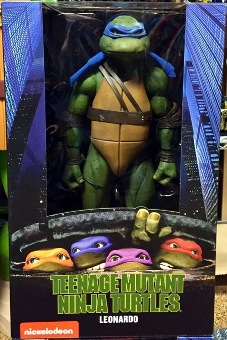 NECA Official TMNT Cartoon Giant Size Leonardo Maßstab 1/4 Actionfigur,Sammlerstück für Erwachsene
